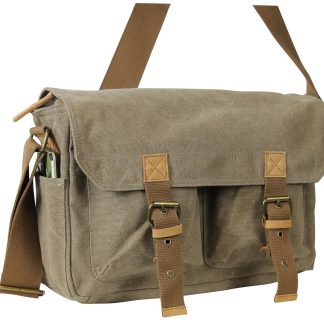 Spacious Cotton Canvas Crossbody Bag